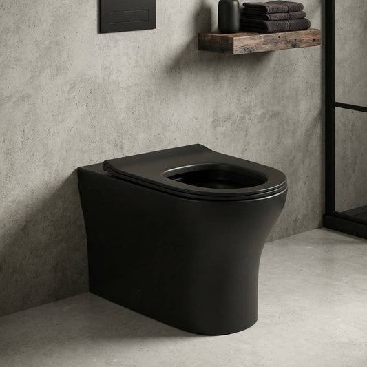 Matte Black Toilet Swiss Madison Monaco